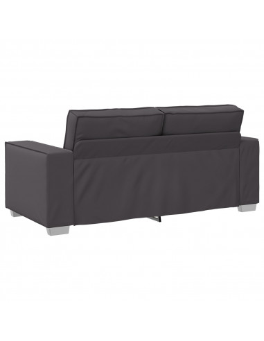 Sofa Grigio 140 cm in Pelle Sintetica