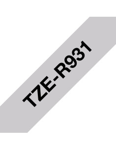 Brother TZE-R931 nastro per etichettatrice Nero su argento