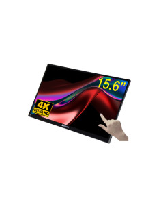 Verbatim 32238 Monitor PC 39,6 cm (15.6") 3840 x 2160 Pixel 4K Ultra HD LCD Touch screen Nero