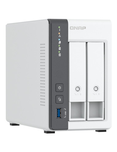 QNAP TS-216G server NAS e di archiviazione Tower Cortex-A Cortex-A55 4 GB HDD Bianco