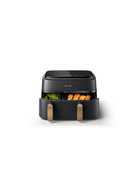 Philips Serie 3000 Airfryer doppio cestello, friggitrice ad aria da 9.0L, 12 metodi di cottura, App per ricette NA352/00