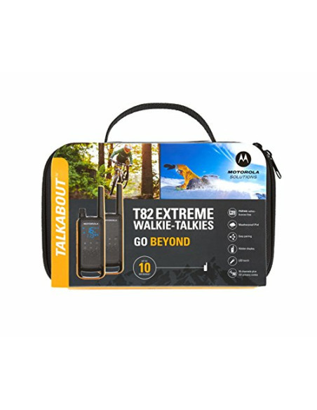 Motorola Talkabout T82 Extreme Twin Pack ricetrasmittente 16 canali Nero, Arancione