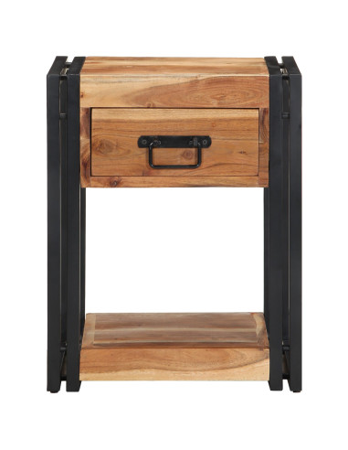 Armadio da Notte con cassetto 2 pcs Marrone 40 x 35 x 50 cm