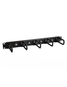 StarTech.com Pannello di gestione cavi per armadi Server Rack da 19" 1U - con anelli a D - Pannello orizzontale per gestione del