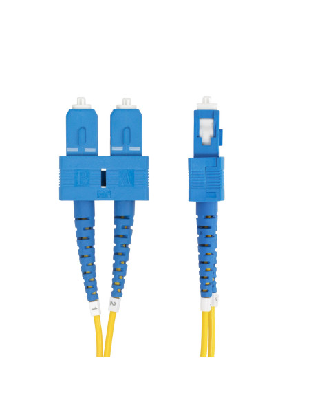 StarTech.com Cavo in fibra ottica duplex monomodale OS2 da SC a SC (UPC) da 10 m, 9/125µm, 40G/100G, Insensibile alla piegatura