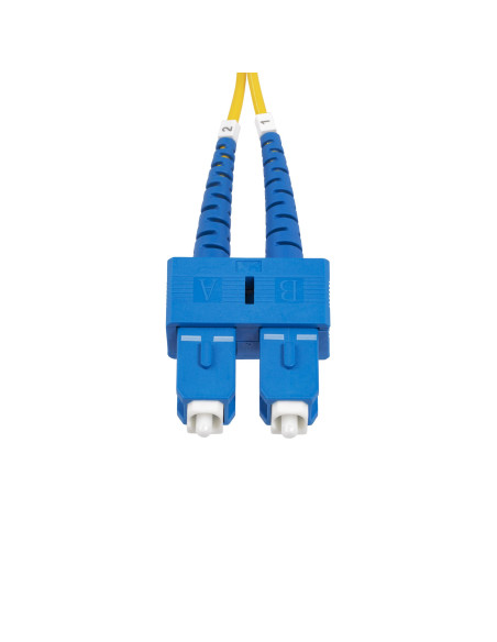 StarTech.com Cavo in fibra ottica duplex monomodale OS2 da SC a SC (UPC) da 10 m, 9/125µm, 40G/100G, Insensibile alla piegatura