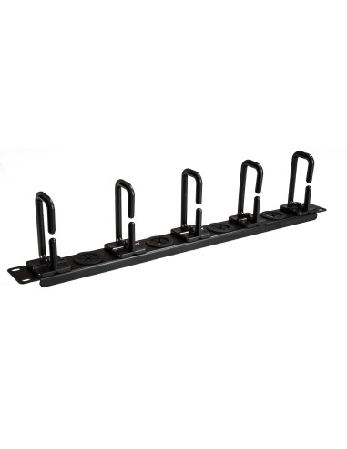 StarTech.com Pannello di gestione cavi per armadi Server Rack da 19" 1U - con anelli a D - Pannello orizzontale per gestione del