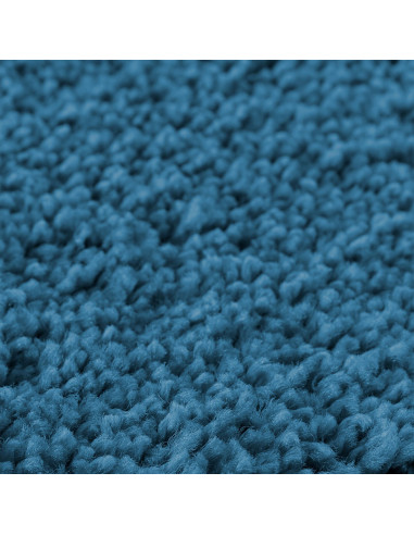 Tappetino da bagno rettangolare blu 50x80 cm in polipropilene antiscivolo