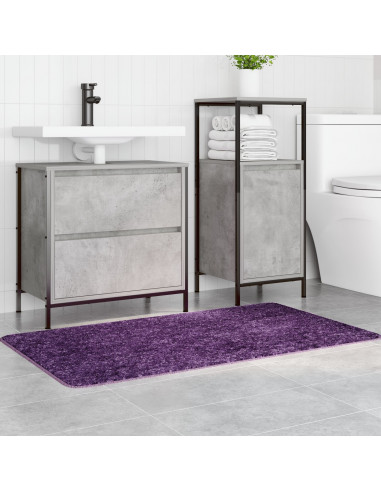 Tappetino da bagno rettangolare blu 70x120 cm in polipropilene antiscivolo