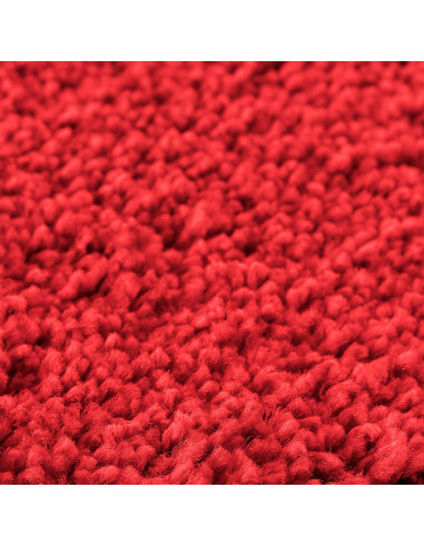 Tappetino da bagno rettangolare rosso 70x120 cm in polipropilene antiscivolo