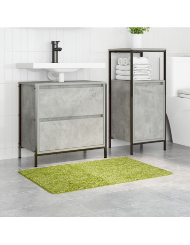 Tappetino da bagno rettangolare verde 60x90 cm in polipropilene antiscivolo