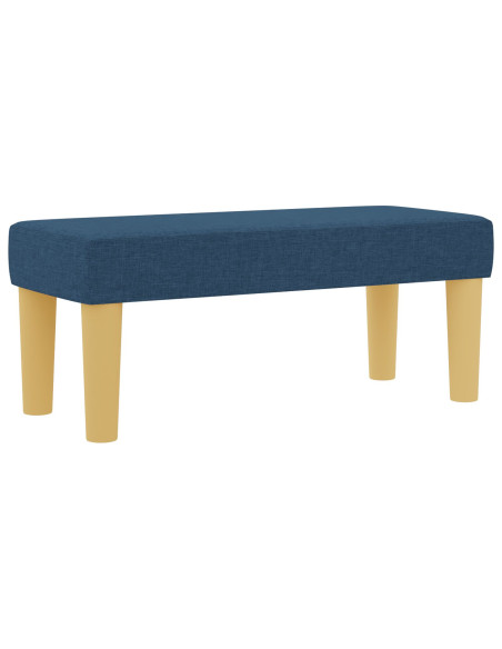 Struttura Letto  con Materasso Set di 2 Blu Tessuto 100 x 200 cm