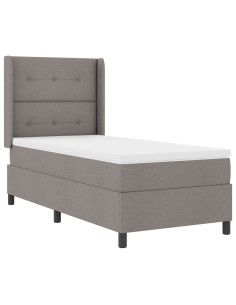 Letto a Sorgente LED con materasso Talpa 100 x 200 cm Tessuto 2