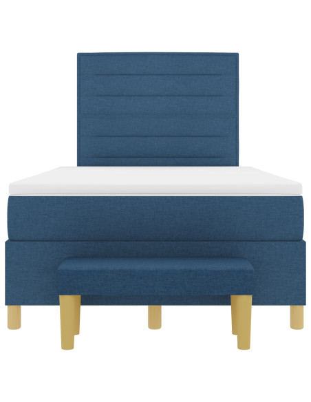 Struttura letto con materasso Set di 2 Blu Tessuto 120 x 200 cm
