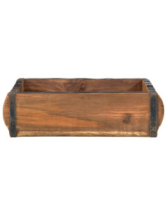 Vassoio 4 pcs Marrone 29 x 31 x 10 cm Legno Recuperato Massello