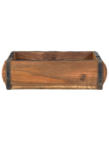 Vassoio 4 pcs Marrone 29 x 31 x 10 cm Legno Recuperato Massello