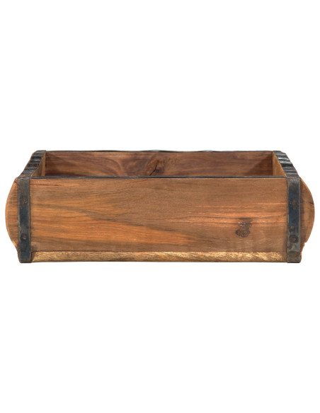 Vassoio 4 pcs Marrone 29 x 31 x 10 cm Legno Recuperato Massello