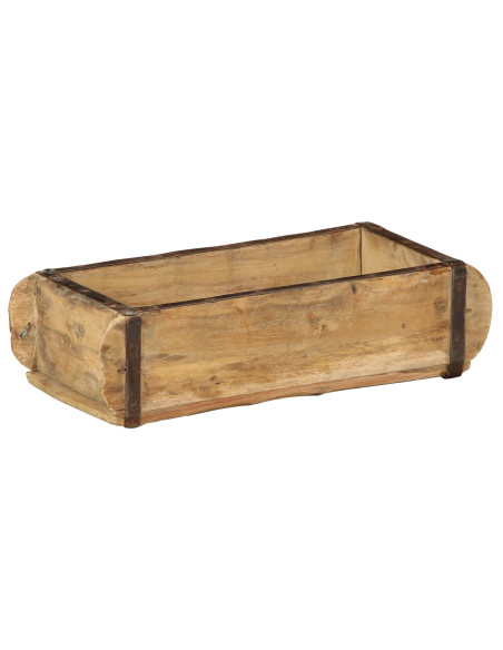 Vassoio 30x15x9 cm Legno Massiccio Riciclato