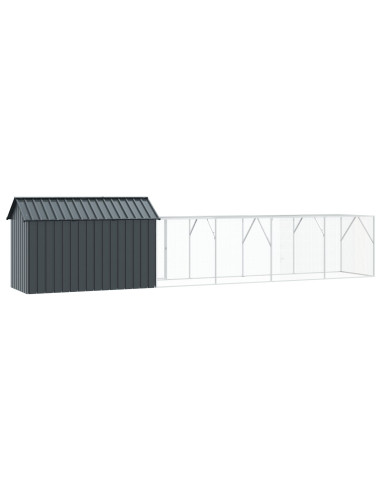 Gabbia per uccelli Antracite 619 x 111 x 142 cm Acciaio zincato