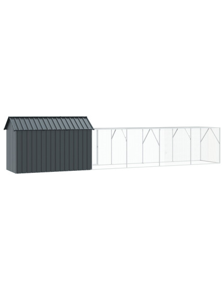 Gabbia per uccelli Antracite 619 x 111 x 142 cm Acciaio zincato