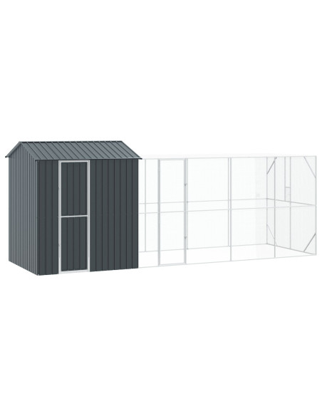 Gabbia per uccelli Antracite 621 x 208 x 247 cm Acciaio zincato