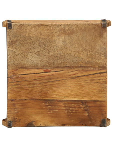 Vassoio Marrone 29 x 31 x 10 cm Legno Recuperato Massello