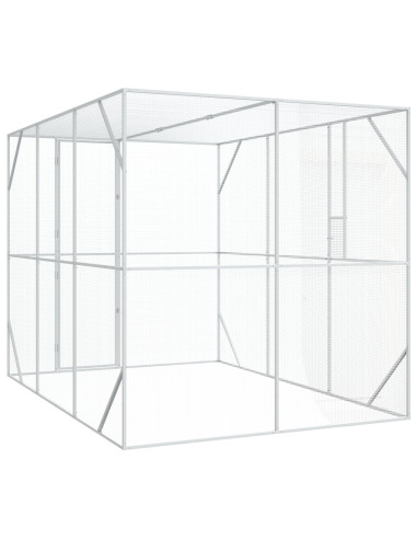 Gabbia per uccelli Antracite 210 x 304 x 213 cm Acciaio zincato