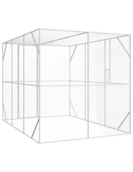 voliera  antracite 302x206x214 cm in acciaio