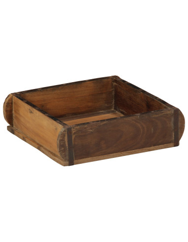 Vassoio 4 pcs Marrone 29 x 31 x 10 cm Legno Recuperato Massello