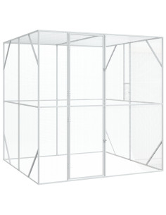 Gabbia per uccelli Antracite 209 x 202 x 214 cm Acciaio zincato