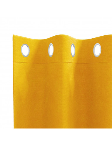Tende oscuranti  con occhielli 2 pezzi Giallo Senape in Velluto