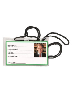 CF100 PORTABADGE CON CORDONE