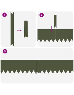 Bordura per Prato 10 pcs Verde oliva 100 x 0.05 x 20 cm