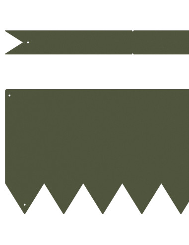 Bordura per Prato 30 pcs Verde oliva 100 x 0.05 x 20 cm