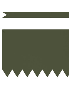 Bordura per Prato 10 pcs Verde oliva 100 x 0.05 x 20 cm