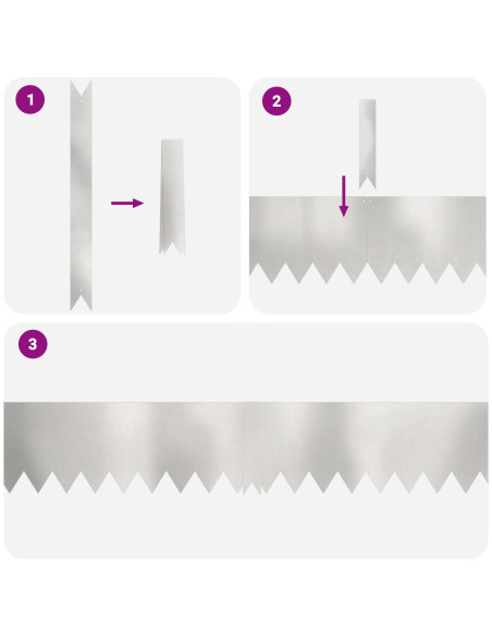 Bordura per Prato 30 pcs Argento 100 x 0.05 x 20 cm