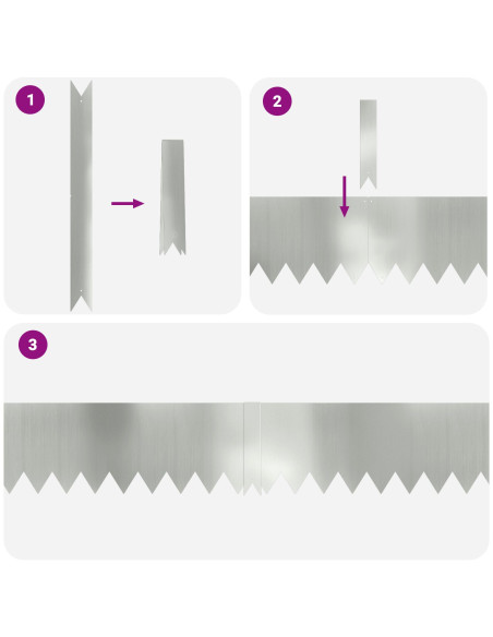 Bordura per Prato 10 pcs Argento 100 x 0.05 x 20 cm