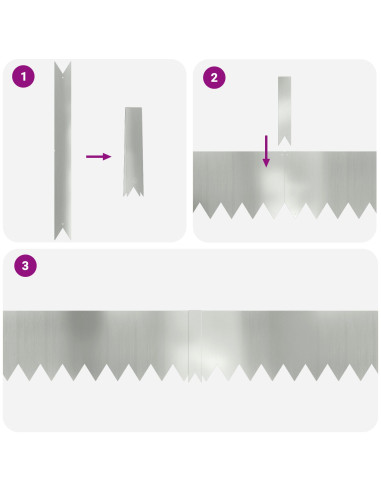 Bordura per Prato 20 pcs Argento 100 x 0.05 x 20 cm