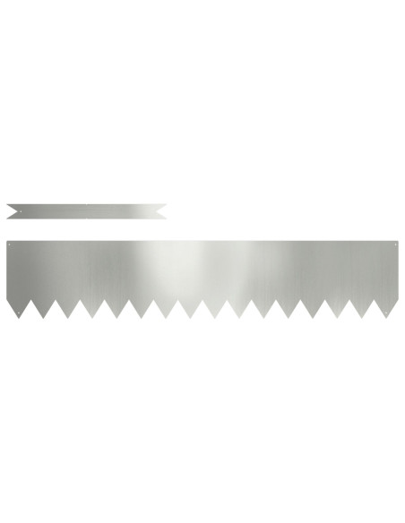 bordure per prato  30 pz 100x0,5x20 cm in acciaio galvanizzato