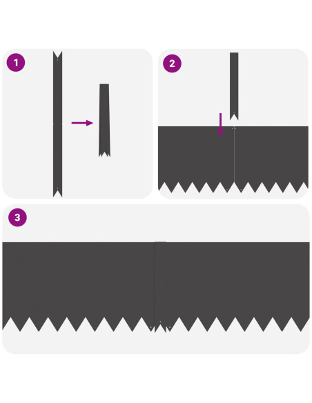 Bordura per Prato 10 pcs Nero 100 x 0.05 x 20 cm
