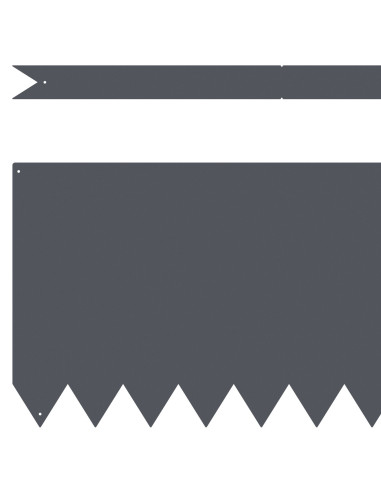 Bordura per Prato 10 pcs Antracite 100 x 0.05 x 20 cm