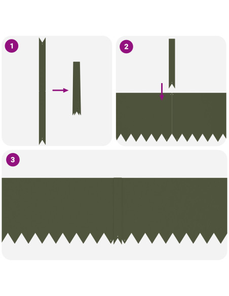 Bordura per Prato 10 pcs Verde oliva 100 x 0.05 x 20 cm