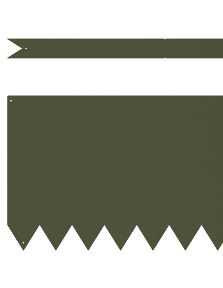 Bordure per Prato 20 pcs Verde Oliva 100x0,5x30 cm Acciaio