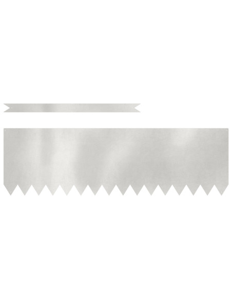 Bordura per Prato 10 pcs Argento 100 x 0.05 x 20 cm