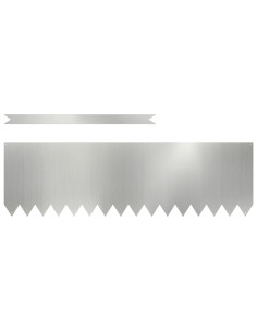 Bordura per Prato 10 pcs Argento 100 x 0.05 x 20 cm 2
