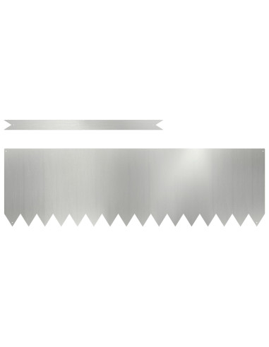 Bordura per Prato 20 pcs Argento 100 x 0.05 x 20 cm
