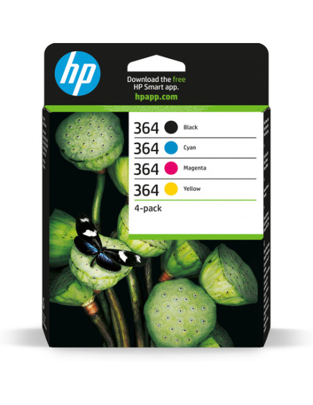 HP Confezione da 4 cartucce originali di inchiostro nero/ciano/magenta/giallo 364