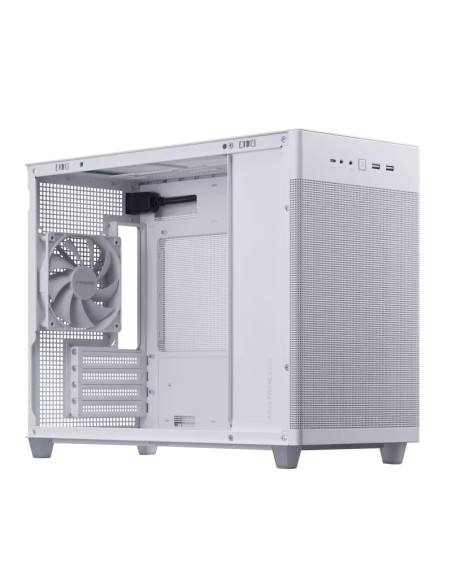 ASUS PRIME AP201 CASE TG WHITE Mini Tower Bianco