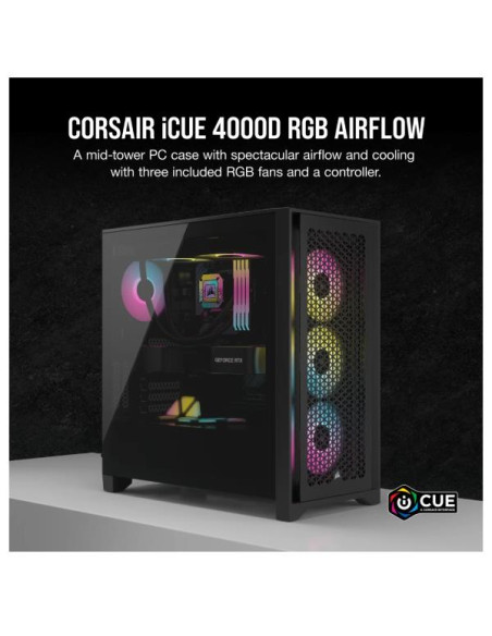 CORSAIR ICUE 4000D RGB AIRFLOW BLK