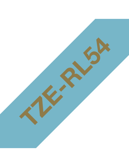 Brother TZE-RL54 nastro per etichettatrice Gold on blue